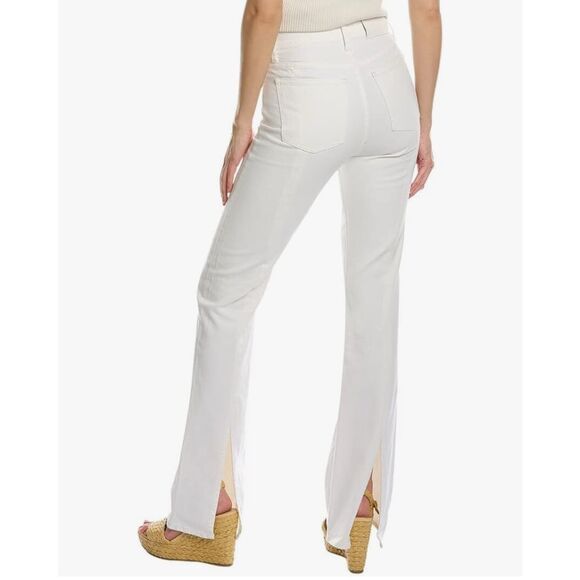 7 For All Mankind Easy Boot Centerback Split in Ecru Size 26 - Picture 1 of 8